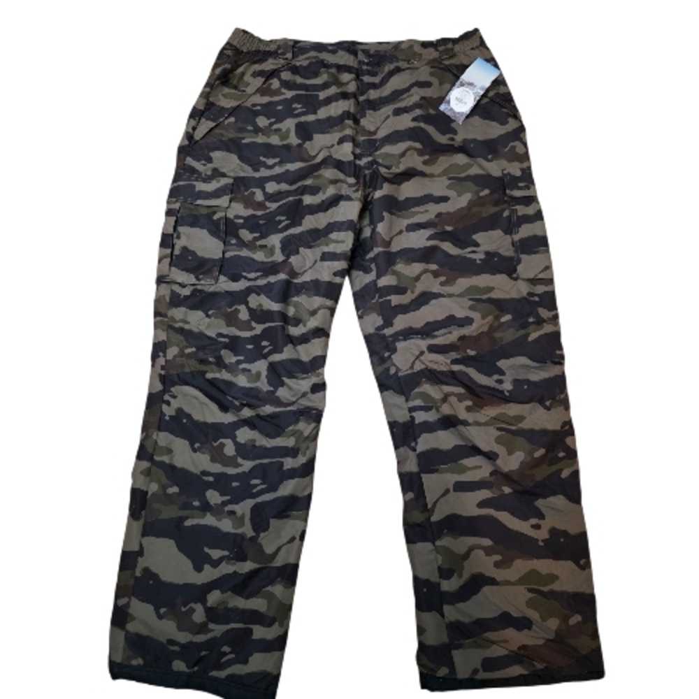 NWT ICEBURG Outerwear 4XL Camouflage Insulated Snow Pants | Mens Big & Tall Carg